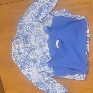 2 piece Chico's Women's Blouse Size 3 and Tank Size 2